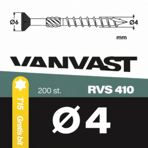 Potdekselschroef Ø 4